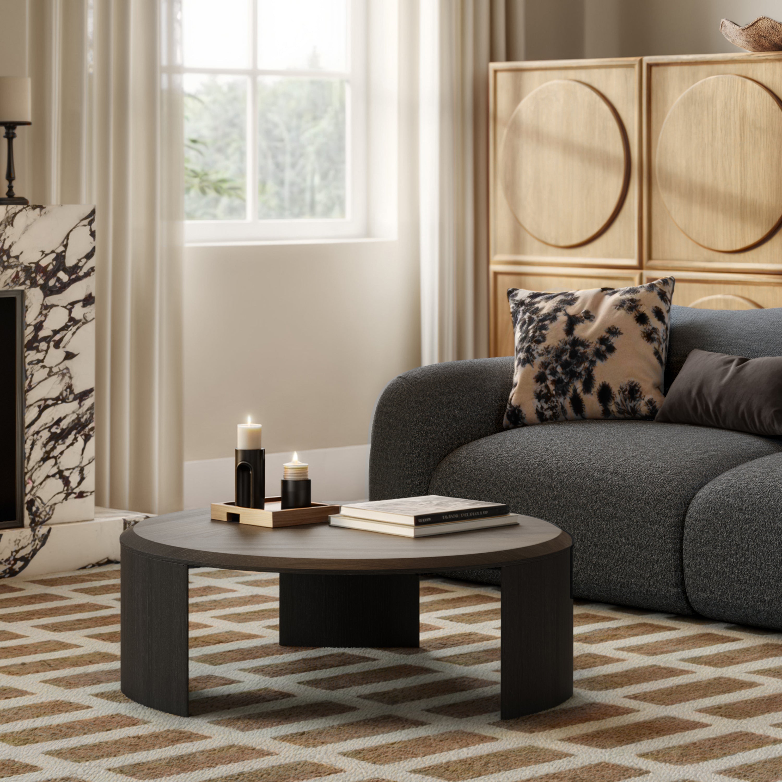 Quadro Black Oak Coffee Table