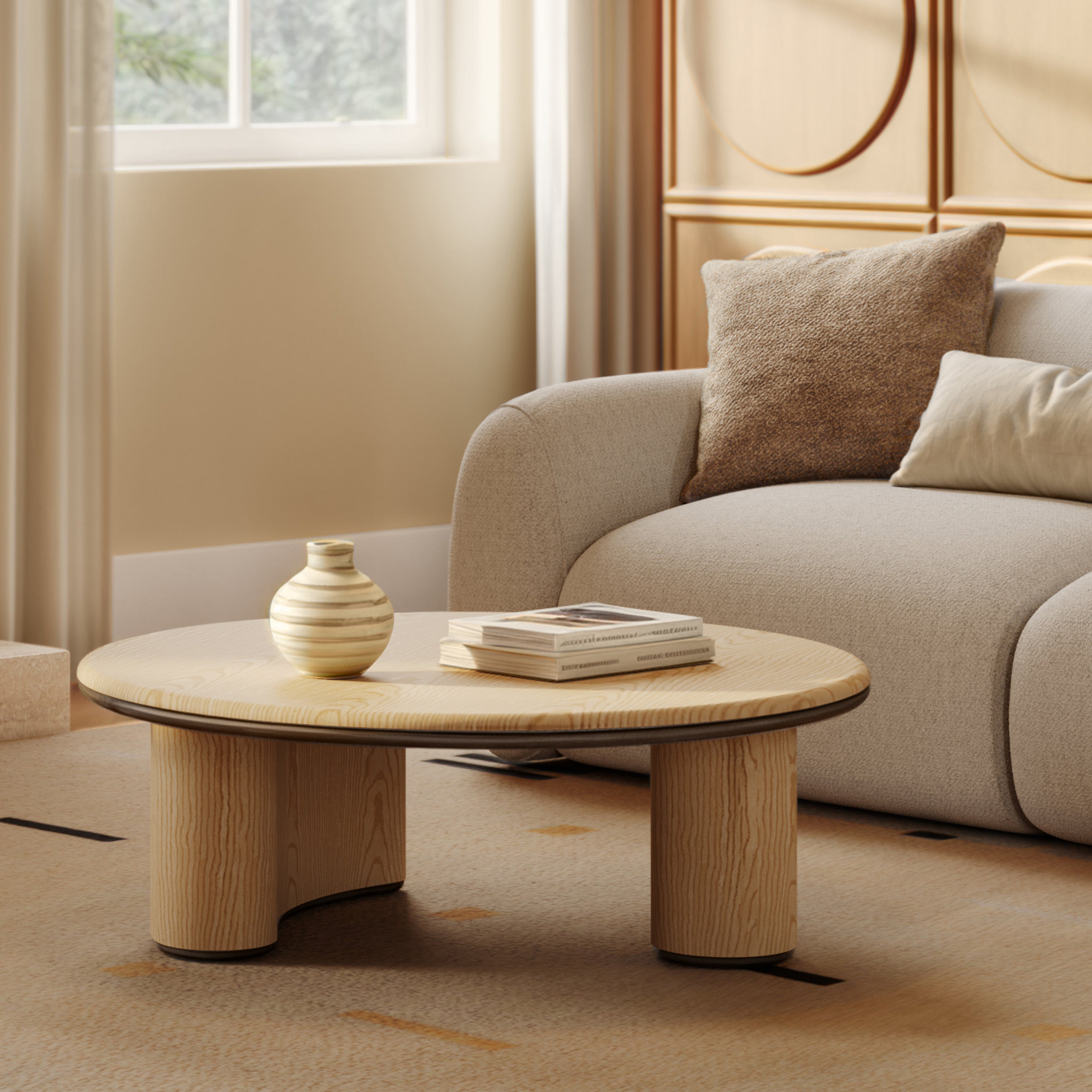 Fetta Natural Ash Coffee Table