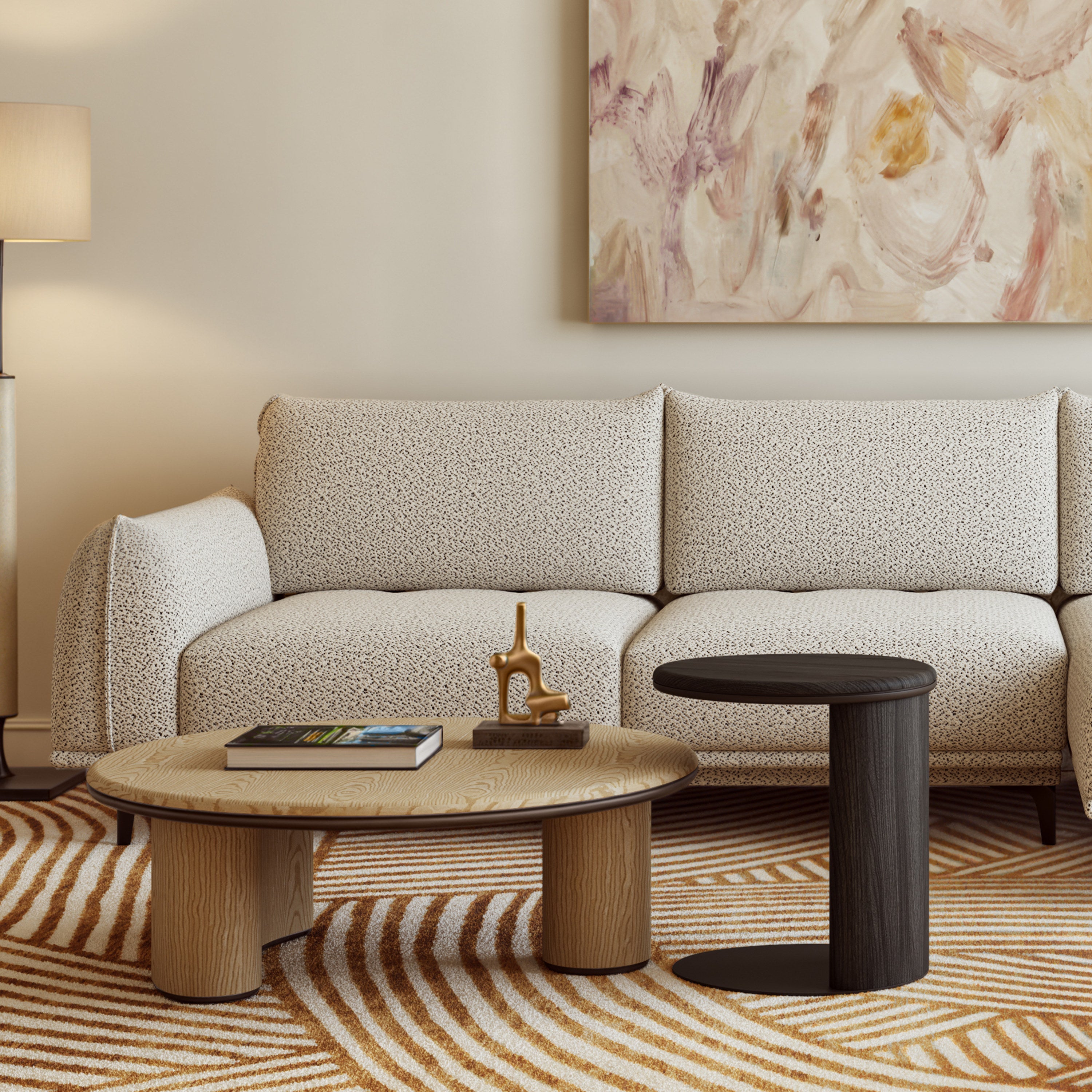 Fetta Black Elm Side Table