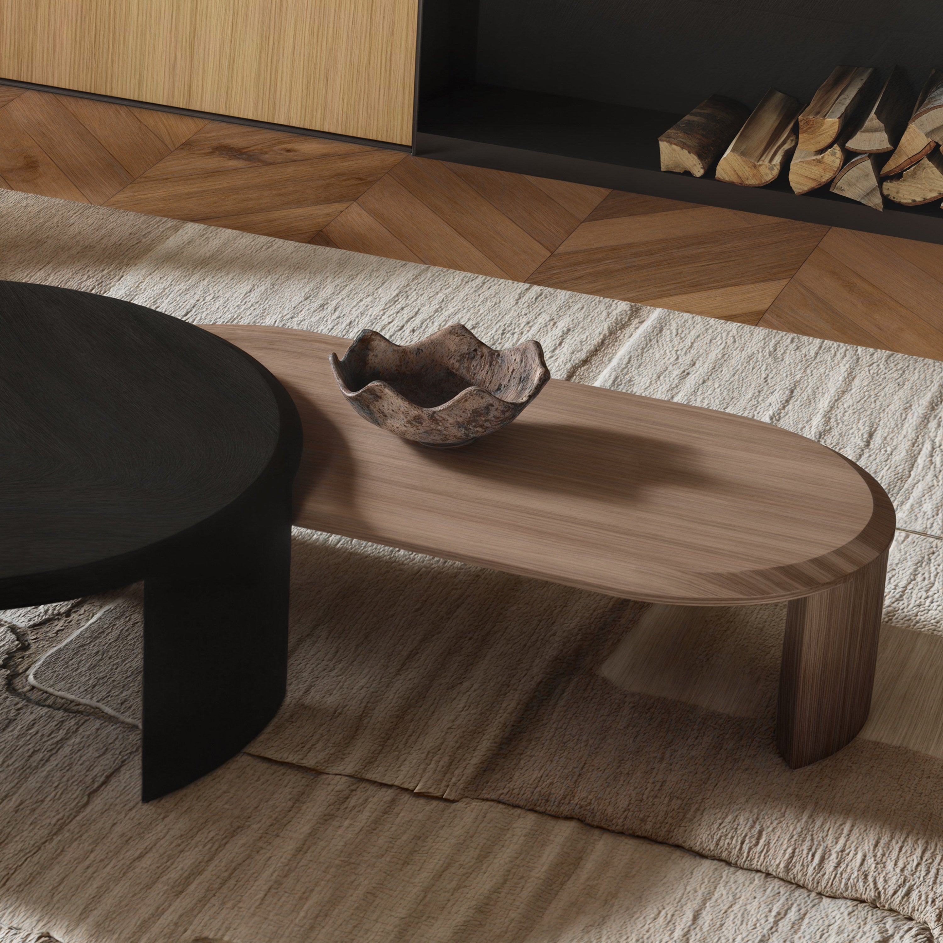 Quadro Walnut Coffee Table